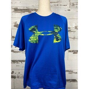 UNDER  ARMOUR Heat Gear Loose Tee Royal Blue M EUC